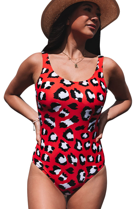 Criss Cross Back One Piece Swimsuit