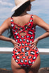 Criss Cross Back One Piece Swimsuit