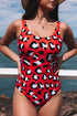 Criss Cross Back One Piece Swimsuit