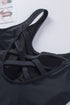 Criss Cross Back One Piece Swimsuit