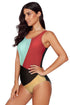 Criss Cross Back One Piece Swimsuit