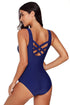 Criss Cross Back One Piece Swimsuit