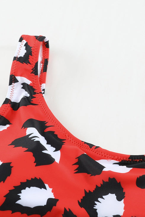 Criss Cross Back One Piece Swimsuit