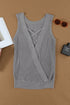 Crisscross Hollow-Out Knit Tank Top