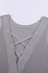Crisscross Hollow-Out Knit Tank Top