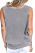 Crisscross Hollow-Out Knit Tank Top