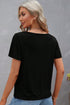 Crisscross V Neck Butterfly Sleeve Soft Knit Shirt