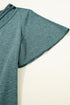 Crisscross V Neck Butterfly Sleeve Soft Knit Shirt