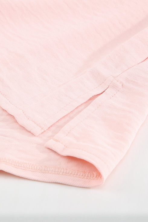 Crochet Eyelet Short Sleeves Top