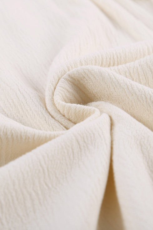 Crochet Eyelet Short Sleeves Top