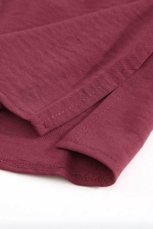 Crochet Eyelet Short Sleeves Top