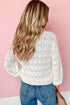 Crochet Knit V-Neck Button Front Long Sleeve Lightweight Cardigan Sweater