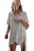 Crochet Knitted Tassel Tie Kimono Beachwear