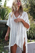 Crochet Knitted Tassel Tie Kimono Beachwear