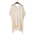 Crochet Knitted Tassel Tie Kimono Beachwear