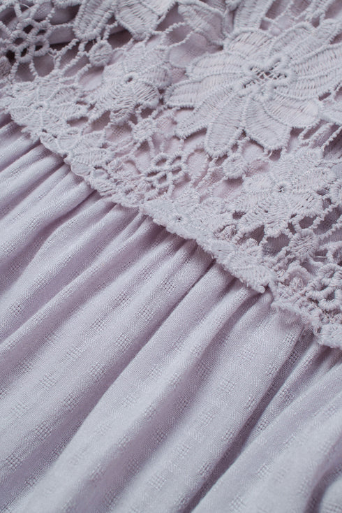 Crochet Lace Button Top