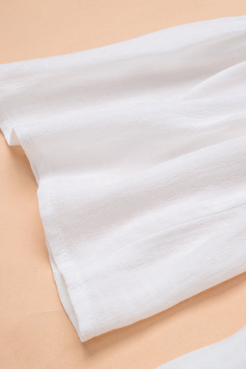 Crochet Lace Button Top