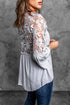 Crochet Lace Button Top