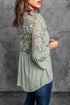 Crochet Lace Button Top