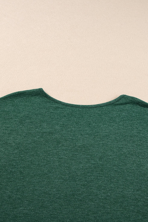 Crochet Lace Detail Oversized Tee