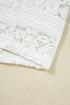 Crochet Lace Round Neck Puff Sleeve Shift Mini Dress