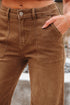 Cropped High Rise Wide Leg Stretch Denim Jeans