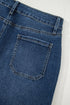 Cropped High Rise Wide Leg Stretch Denim Jeans
