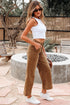 Cropped High Rise Wide Leg Stretch Denim Jeans