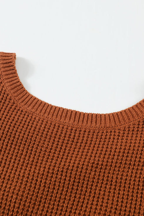 Cross Back Hollow-Out Sweater