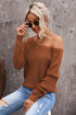 Cross Back Hollow-Out Sweater