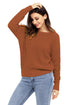 Cross Back Hollow-Out Sweater