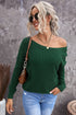 Cross Back Hollow-Out Sweater