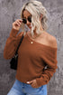 Cross Back Hollow-Out Sweater