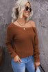 Cross Back Hollow-Out Sweater