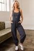 Cross Back Strappy Cut Out Relaxed Jogger Jumpsuit