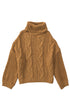 Cuddle Weather Cable Knit Handmade Turtleneck Sweater