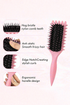 Cushioned Base Curl Enhancing Detangling Hair Comb
