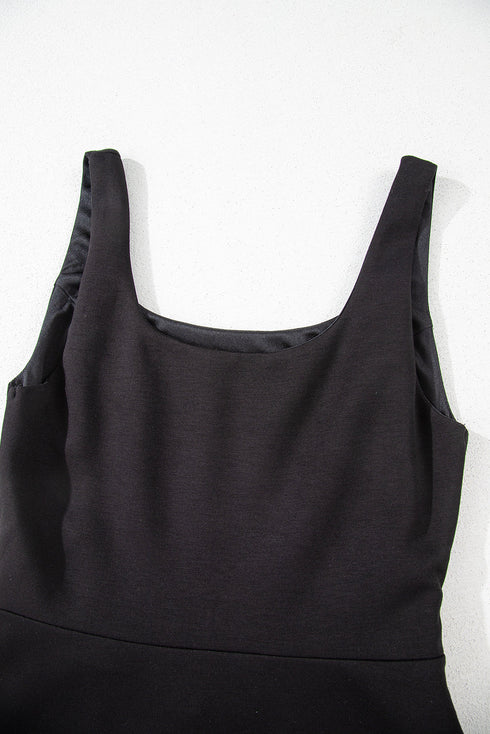 Cut Out Front High Waist Tank Mini Dress