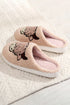 Cute Animal Face Plush Fleece House Slippers