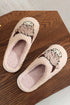 Cute Animal Face Plush Fleece House Slippers