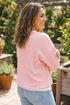 Ribbed Knit Long Sleeve Round Neck Top