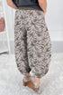 Casual Camouflage Print Drawstring Waist Jogger Pants