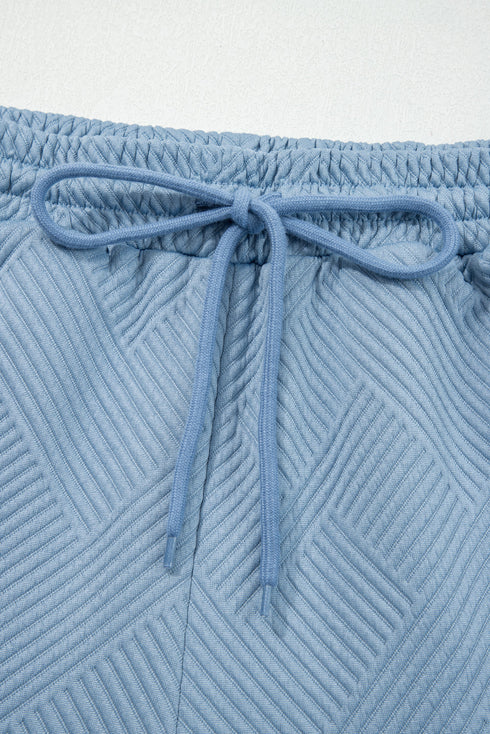 Ultra Loose Textured Slouchy Matching Pant Set