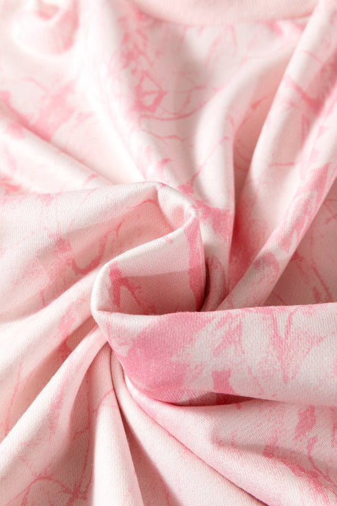 Camo Print Mock Neck Jogger Pant Set