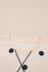 Polka Dot Loose Long Sleeve Split Hem Pullover Top
