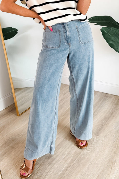 Cotton Full Length Regular Pocket Denim Jeans