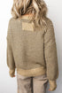 Geometric Print Drop Shoulder Round Neck Long Sleeve Sweater