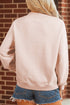 Cowboy Rodeo Print Western Mock Neck Sweatshirt