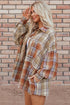Western Patchwork High Low Plaid Shacket