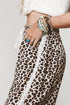 Leopard Print Ankle Length Elastic Waist Pants